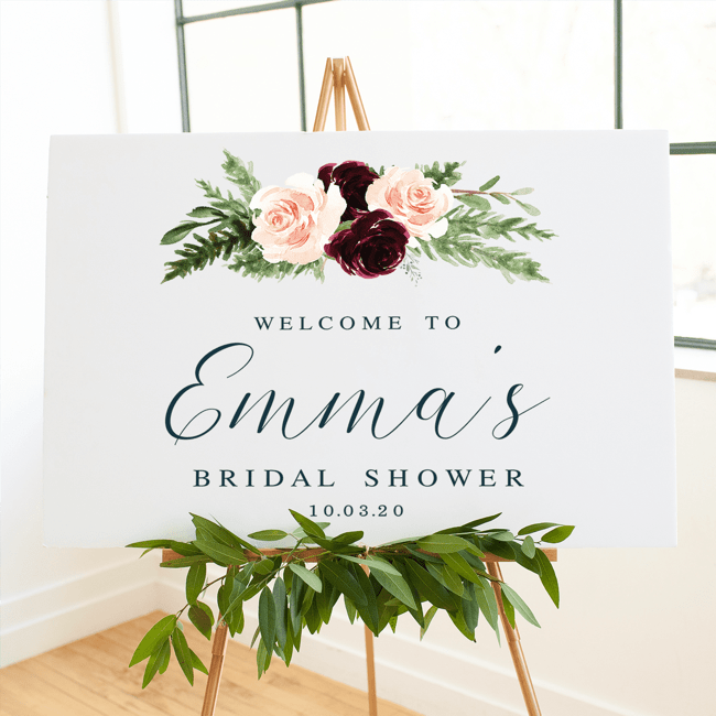 Bridal Shower Welcome Print - Sign