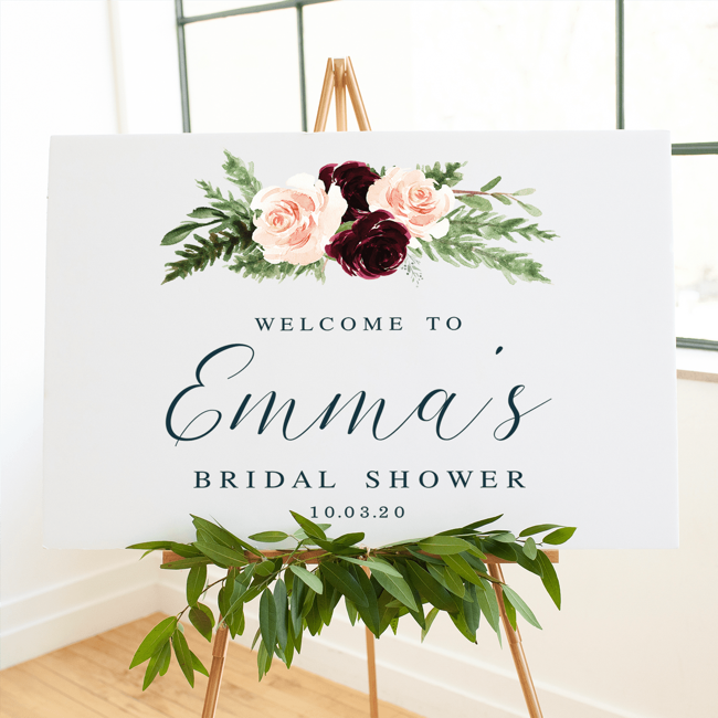 Bridal Shower Welcome Print
