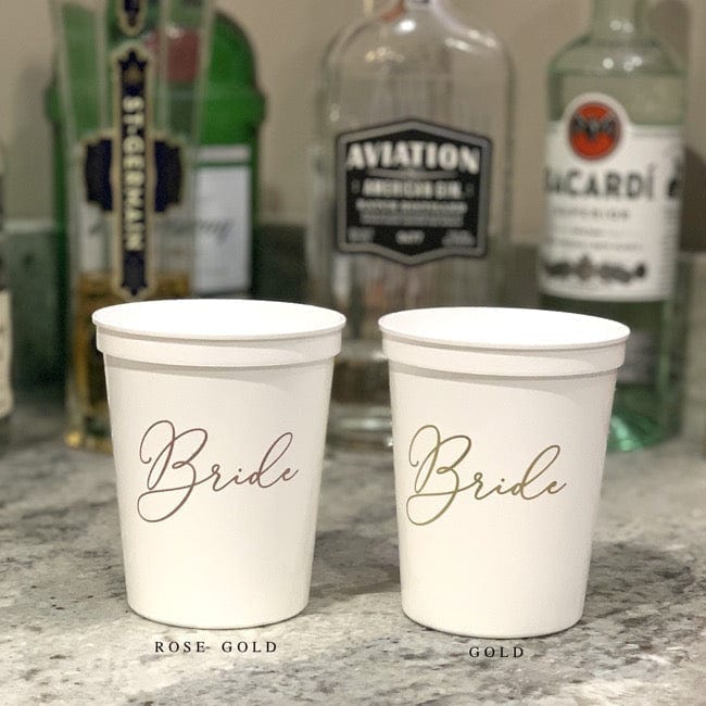 Bride and Groom Stadium Cups - Quick Ship