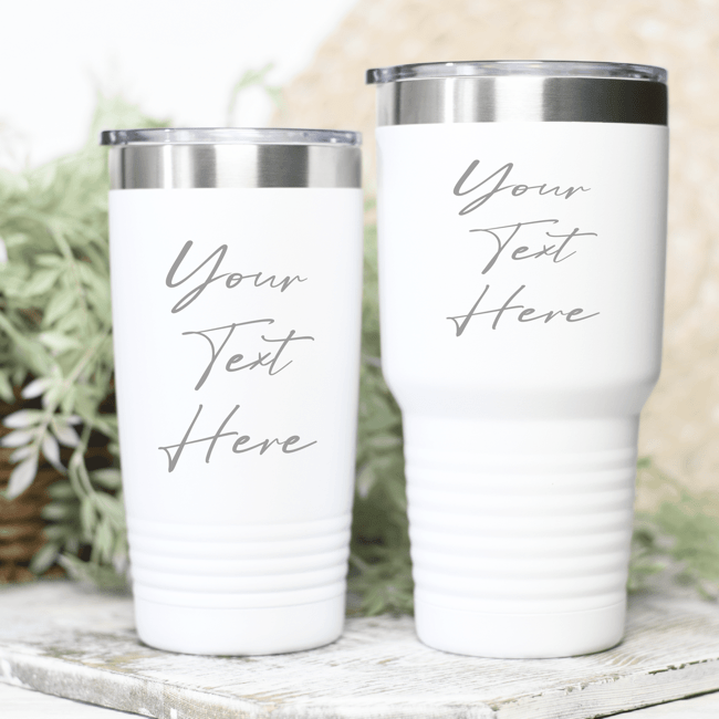 Design Your Own Coffee/Cocktail Tumbler - Laser Engraved Travel Cup
