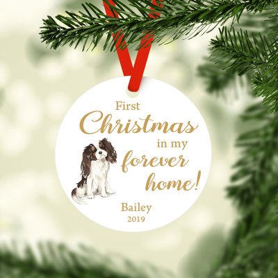 Dogs Forever Home Christmas Ornament