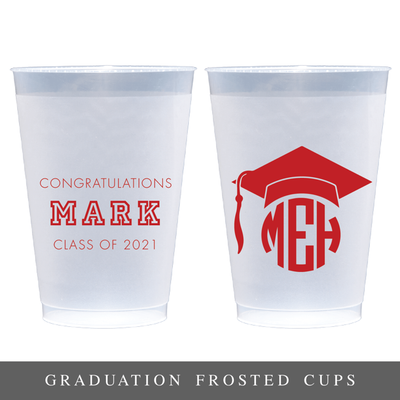Graduation Frosted Party Cups