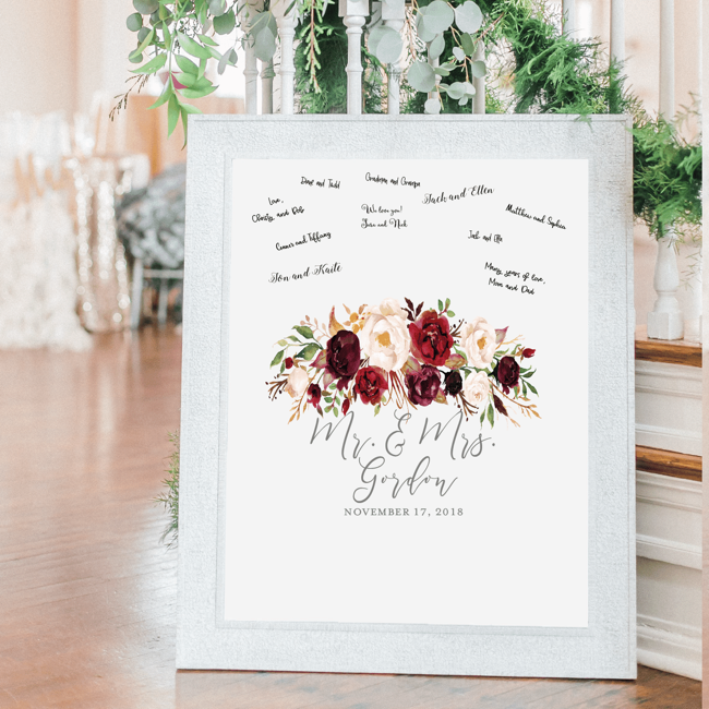 Guestbook Print Sign