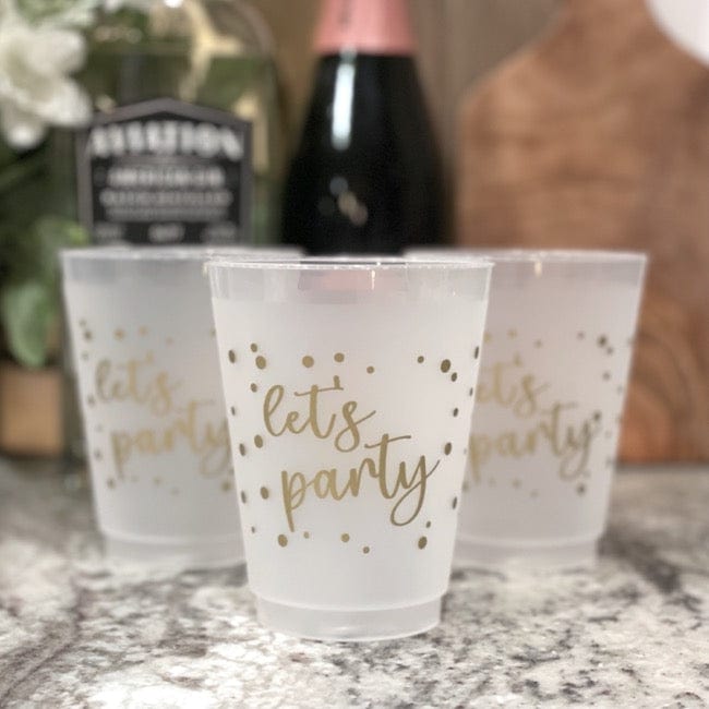 Let's Party Plastic Cups - Quick Ship