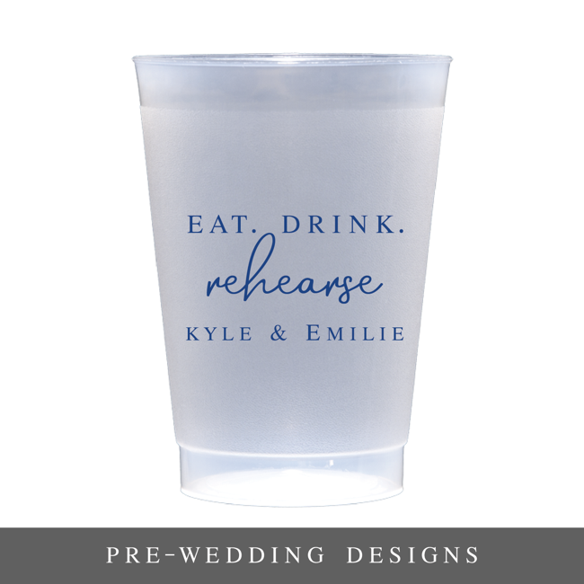 Personalized Pre-Wedding Frosted Plastic Cups