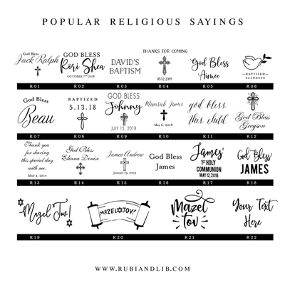Personalized Religious Napkins