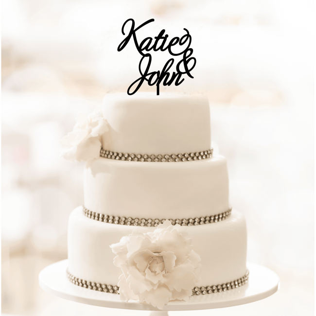 Personalized Wedding Cake Topper