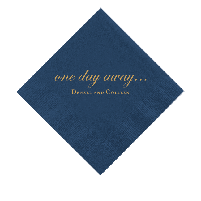 Pre-Wedding Event Napkins - Napkins - Foil Stamped