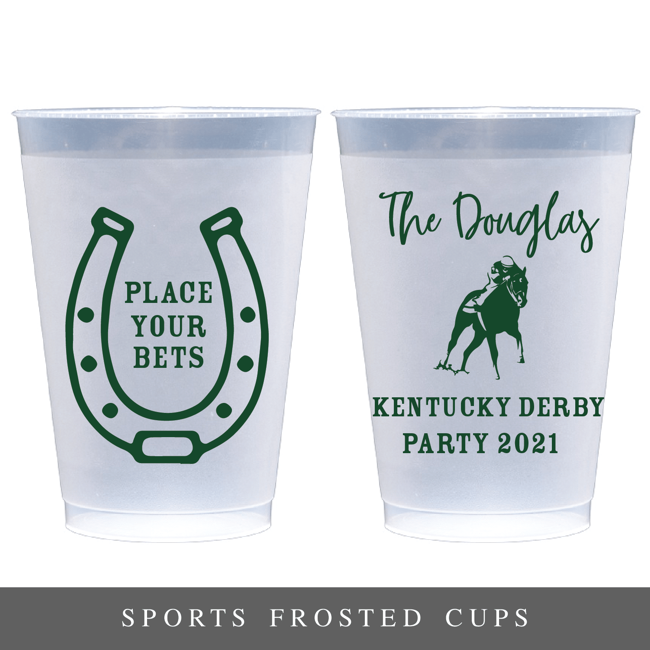 Sports Frosted Plastic Party Cups