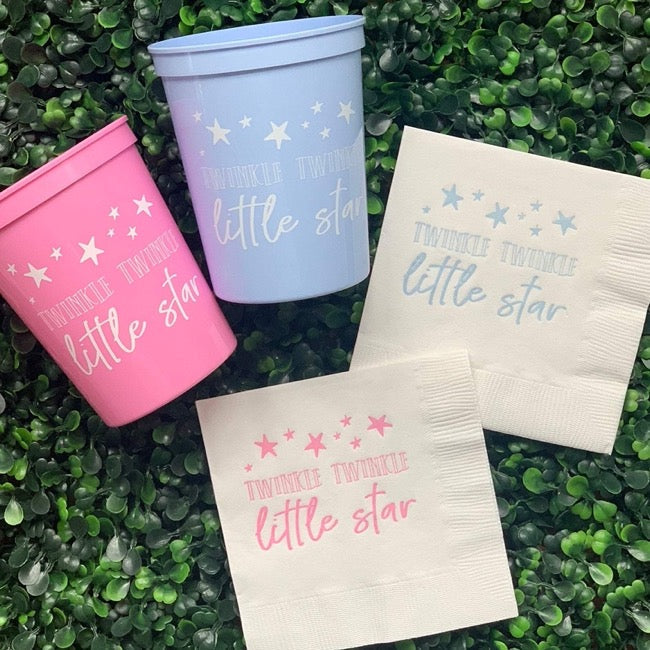 Twinkle Twinkle Little Star Napkins and Cups
