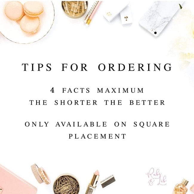 Wedding Fact Napkins - Napkins - Foil Stamped - Fun Fact