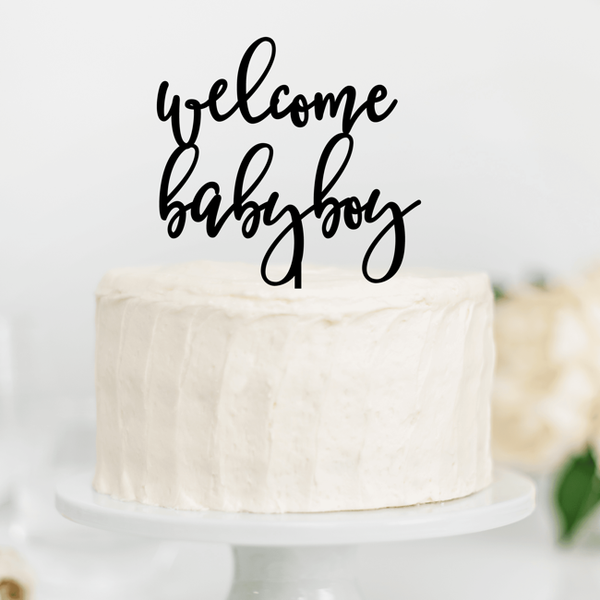 Oh Boy cake topper, baby shower for boy, baby boy welcome cake topper –  BloomAndAnchor