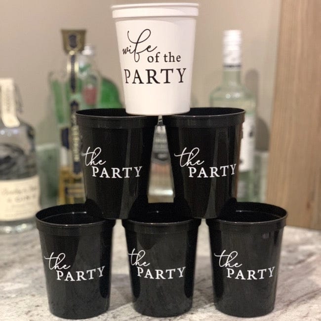 Wife of the Party Stadium Cups - Quick Ship