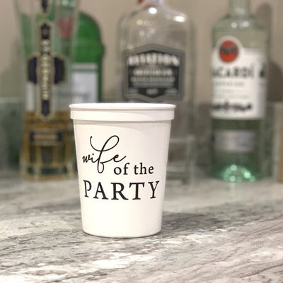 Wife of the Party Stadium Cups