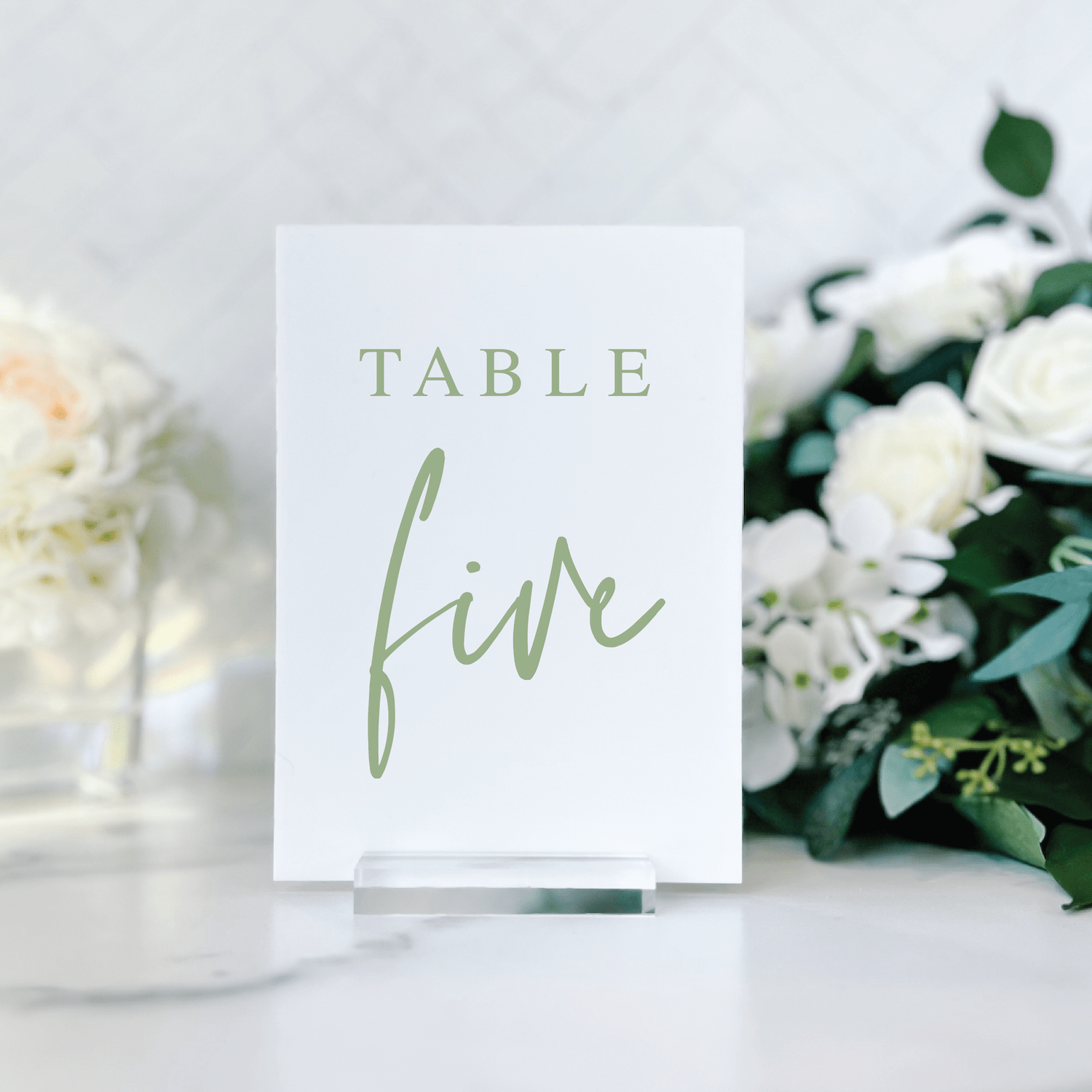 Acrylic Wedding Table Numbers - Table Numbers