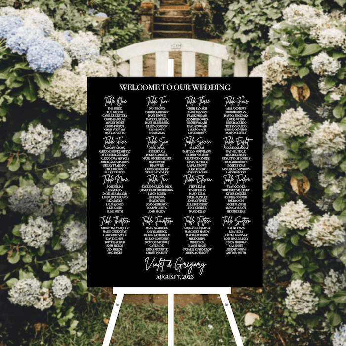 Welcome to Our Wedding Seating Chart Sign - Welcome Sign