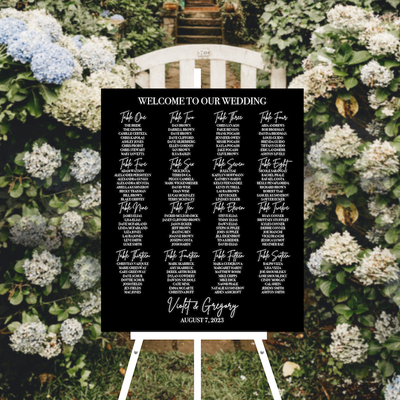 Welcome to Our Wedding Seating Chart Sign