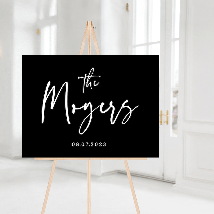 Personalized Last Name Wedding Welcome Sign - Welcome Sign