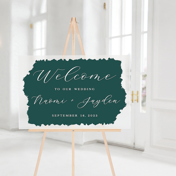 Welcome Sign for Weddings - Landscape – Rubi and Lib Design Studio