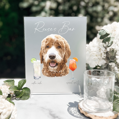 Pet Wedding Bar Print