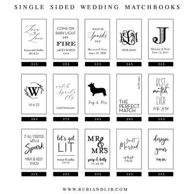 Wedding Matchbooks